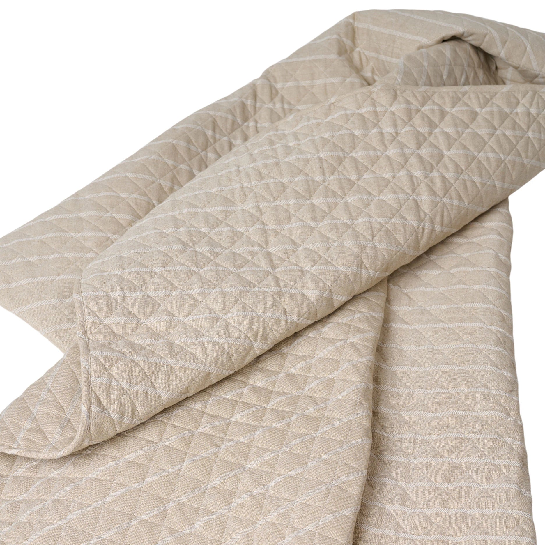 Life Stripe Picknickdecke Beige